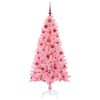 vidaXL Albero di Natale con 150 LED con supporto Rosa 150 cm PVC