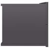 vidaXL Comodino Grigio Lucido 40x30x30 cm in Legno Multistrato