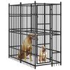 vidaXL Gabbia per Cani da Esterno in Acciaio 1,84 m&sup2;