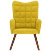 vidaXL Poltrona Relax Giallo in Velluto