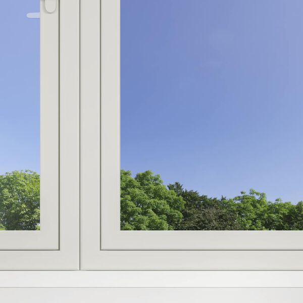 vidaxL Pellicole Solari Statiche 3pz Effetto Riflettente Argento PVC