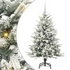vidaXL Albero di Natale Artificiale Pre-illuminato con Set di Palline
