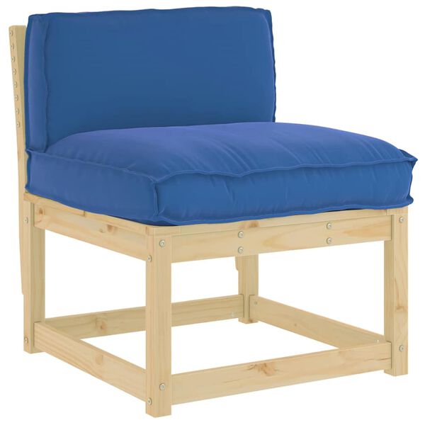 vidaXL Cuscino per schienale pallet Blu reale 80 x 40 x 12 cm