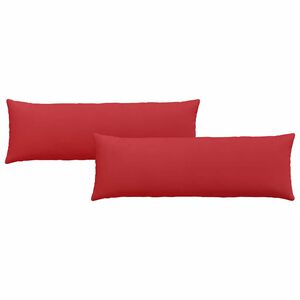 vidaXL Cuscini da Divano 2 pcs Rosso 120 x 40 cm Tessuto