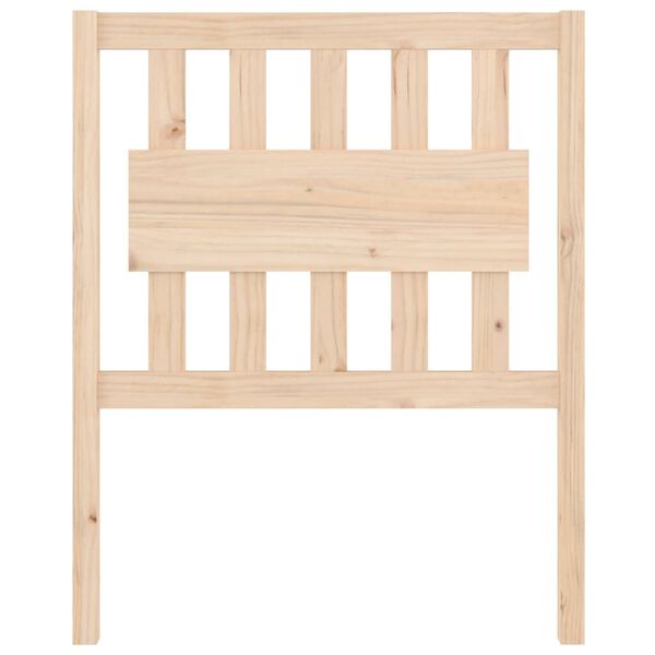 vidaXL Testiera per Letto 80,5x4x100 cm in Legno Massello di Pino