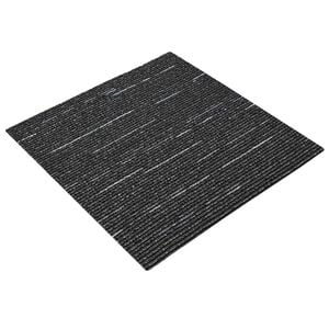 vidaXL Piastrella per Tappeto Strisce Nere 50 x 50 cm 36 pz