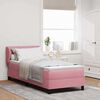 vidaXL Letto a molle con materasso Rosa 80 x 200 cm Velluto