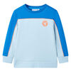 Felpa da Bambino Blu Brillante e Azzurro 104