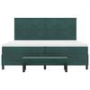 vidaXL Letto a molle con materasso Verde Scuro 200 x 200 cm Velluto