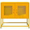 vidaXL Mobile TV Giallo Senape 68x39x60,5 Acciaio Laminato a Freddo
