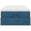 vidaXL Struttura Letto Pouf con Materasso 90x190 cm in Velluto