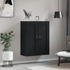 vidaXL Mobile a Parete Nero 69,5x34,90 cm in Legno Multistrato