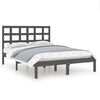 vidaXL Giroletto Grigio in Legno Massello 140x190 cm