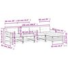 vidaXL Set Divani Giardino 5 pz con Cuscini Legno Massello di Douglas