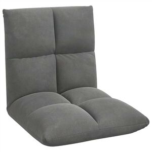 vidaXL Sedia da Pavimento Grigio scuro 50 x 61 x 57 cm Velluto