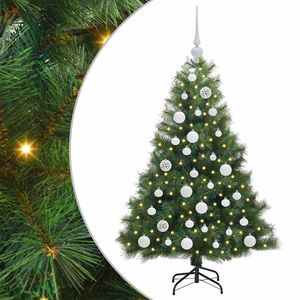 vidaXL Albero di Natale artificiale con 150 LED Verde 120 cm PE e PVC