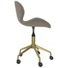 vidaXL Sedia da Ufficio Girevole Grigio Chiaro in Velluto