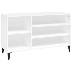 vidaXL Scarpiera Bianca 102x36x60 cm in Legno Multistrato