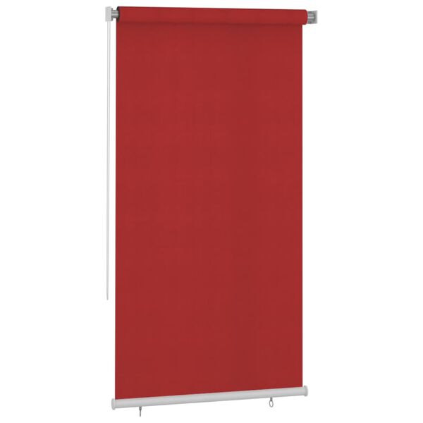 vidaXL Tenda a Rullo per Esterni 120x230 cm Rossa HDPE