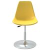 vidaXL Sedie da Pranzo Girevoli 6 pz Gialle in PP