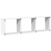 vidaXL Mobile a Parete 100x16x30 cm Bianco in Legno Multistrato