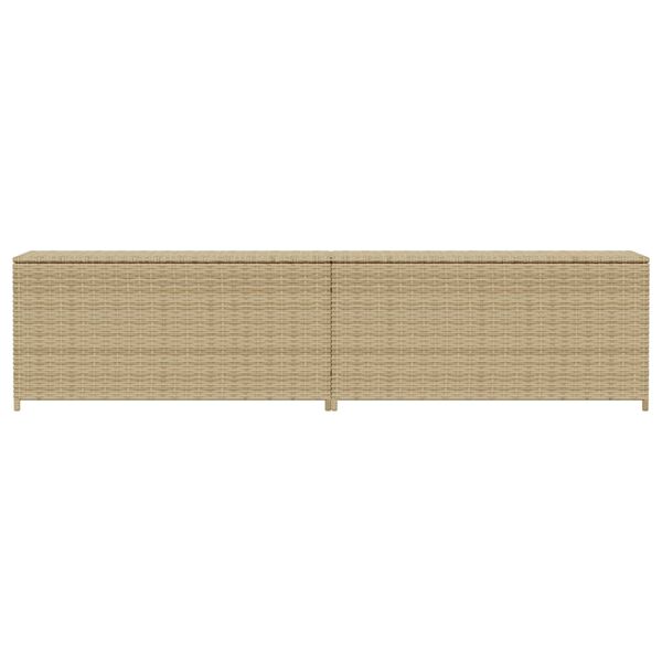 vidaXL Contenitore da Giardino Beige Misto 469L in Polyrattan