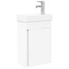 vidaXL Mobile bagno con rubinetto Bianco 40,5 x 22,5 x 62 cm