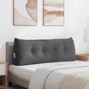 vidaXL Cuscino per Schiena Grigio scuro 120 x 24 x 50 cm Tessuto
