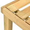 vidaXL Lettino Prendisole da Giardino in Legno di Pino Impregnato