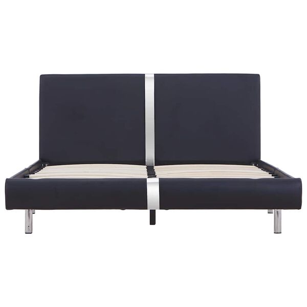 vidaXL Giroletto senza Materasso Nero in Similpelle 135x190 cm