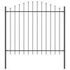 vidaXL Recinzione per Giardino WOERDEN 7 pz 170 x 190 cm Grigio
