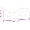vidaXL Cuscino Testiera Hvar Crema 160 cm in Tessuto