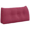 vidaXL Cuscino per Schiena Rosso Vino 100 x 24 x 50 cm Velluto