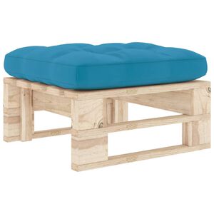 vidaXL Ottomana da Giardino Pallet in Legno di Pino Impregnato