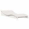 vidaXL Lettino Prendisole Bianco 205x80x31,5 cm in Legno Massello Pino