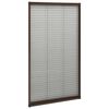 vidaXL Zanzariera Plissettata Finestre in Alluminio Marrone 80x160 cm
