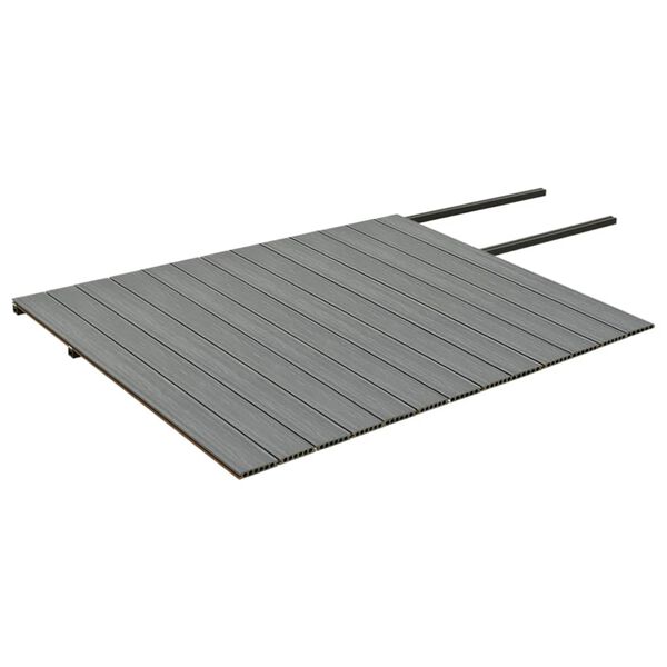 vidaXL Listoni Decking WPC con Accessori Marroni e Grigi 26 m&sup2; 2,2 m