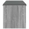 vidaXL Panca per ingresso con cuscino Grigio Sonoma 103 x 38 x 40 cm