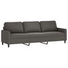 vidaXL Set di Divani 3 pz con Cuscini Grigio Scuro in Velluto