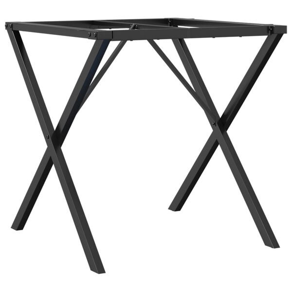 vidaXL Telaio Gambe a X per Tavolo da Pranzo 40x40x73 cm in Acciaio