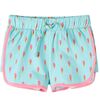 vidaXL Pantaloncini per Bambini con Coulisse Menta Chiaro 128