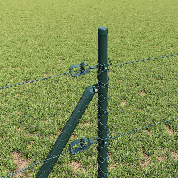 vidaXL Palo della recinzione Grigio 100 x 0,4 m (rete da 25 mm)