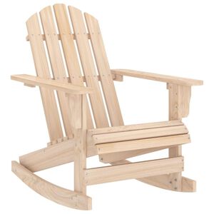 vidaXL Sedia a Dondolo Giardino Adirondack in Legno Massello di Abete