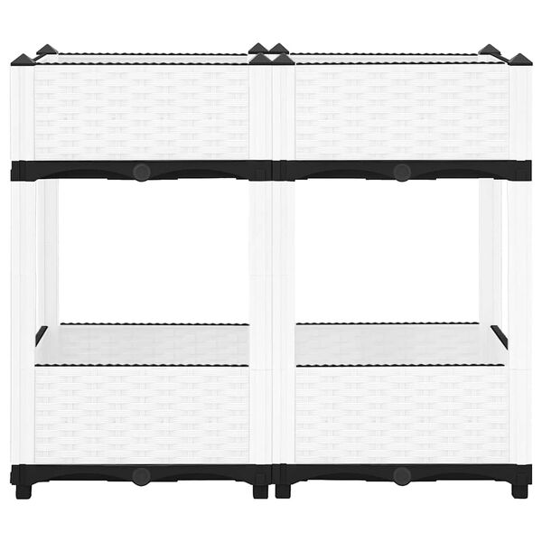 vidaXL Fioriera Rialzata 80x40x71 cm in Polipropilene