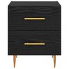 vidaXL Armadio da Notte con cassetto Rovere Nero 40 x 35 x 47,5 cm