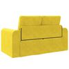 vidaXL Divano letto 60cm Giallo Velluto