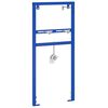 vidaXL Supporto a Muro per Sistema di Lavabo Blu 50 x 3 x 112 cm