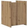 vidaXL Scaffale per riviste Rovere artigianale 35 x 35 x 45 cm