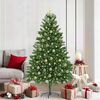 vidaXL Albero di Natale con 300 LED con supporto Verde 180 cm PE