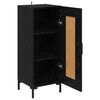 vidaXL Credenza Olden Rovere Nero 34,5 x 34 x 90 cm